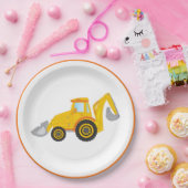 建築掘削機パーティー紙プレート ペーパープレート (パーティー)