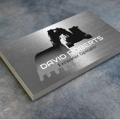 建築掘削機プラントオペレータフェイクメタル 名刺