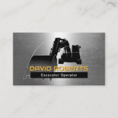 建築掘削機プロフェッショナルプラント運営者 名刺 (正面)