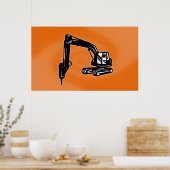 建築掘削機ポスター ポスター (キッチン)