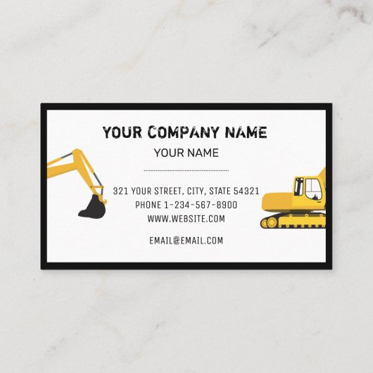 建築掘削機契約業者名刺 名刺 (裏面)
