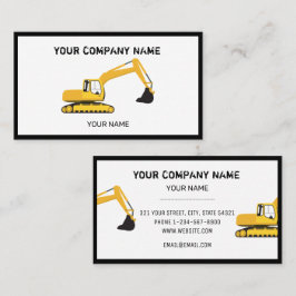 建築掘削機契約業者名刺 名刺