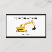 建築掘削機契約業者名刺 名刺 (正面)