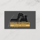 建築掘削機設備運転士請負業者 名刺 (正面)