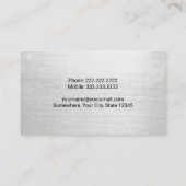 建築掘削機運転者愛国心 名刺 (裏面)