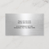 建築掘削機重機運転士 名刺 (裏面)