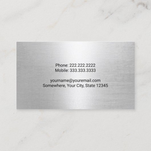 建築掘削機重機運転士 名刺 (裏面)