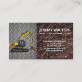 建築掘削機 | 土壌金属工業 名刺 (正面)