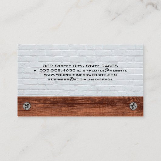 建築改修 | ホーム修復 名刺 (裏面)