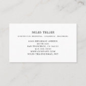 建築改造木目具 名刺 (裏面)