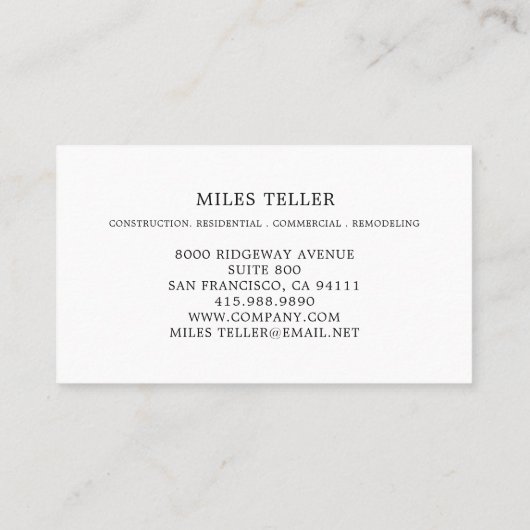 建築改造木目具 名刺 (裏面)