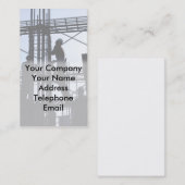 建築敷地の建設作業員 名刺 (正面/裏面)