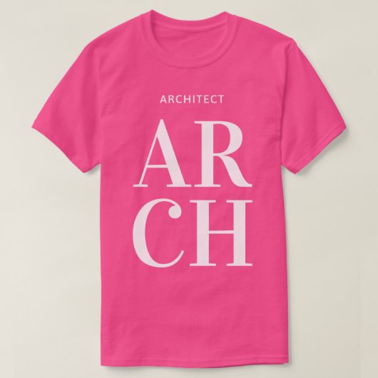 建築文字デザイン者 Tシャツ (デザイン正面)