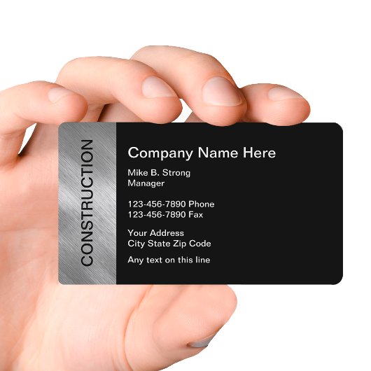 建築業務テンプレート 名刺