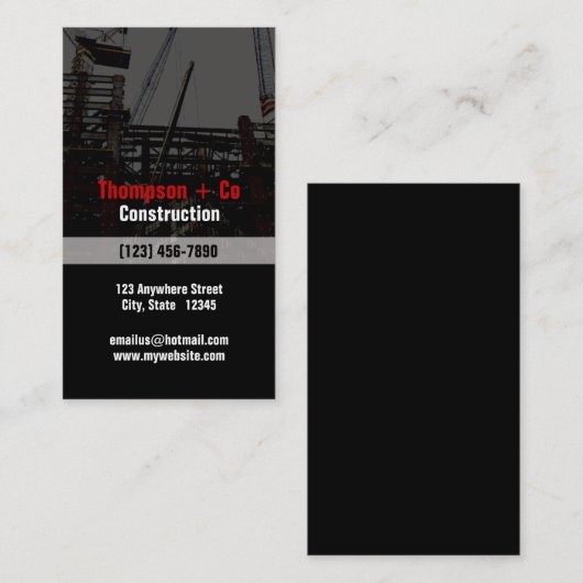 建築業界名刺 名刺 (正面/裏面)