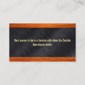 建築業者のための木製および鋼鉄名刺またはか。 名刺 (裏面)