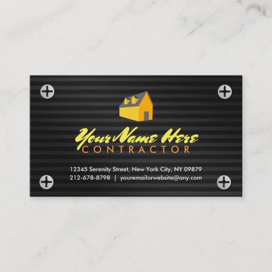 建築業者の名刺 名刺 (正面)