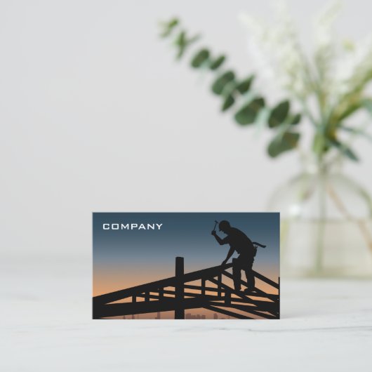 建築業者の名刺 名刺 (スタンド正面)