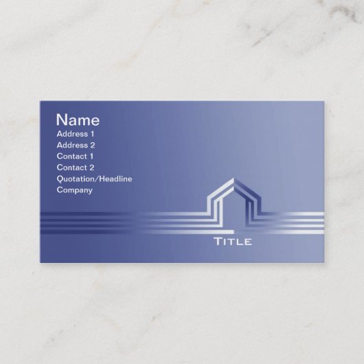 建築業者の名刺 名刺 (正面)