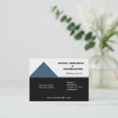 建築業者の改造 名刺 (スタンド正面)