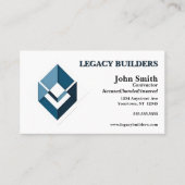 建築業者開発不動産実在代理店 名刺 (正面)