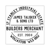 建築業者 ラバースタンプ (インプリント)