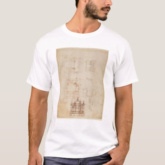 建築構成のための勉強 Tシャツ (正面)
