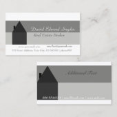 建築構造の家の高い上の屋根 名刺 (正面/裏面)