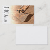 建築機器のバックホー部 名刺 (正面/裏面)