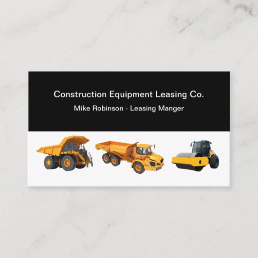 建築機器リース及びレンタル 名刺 (正面)