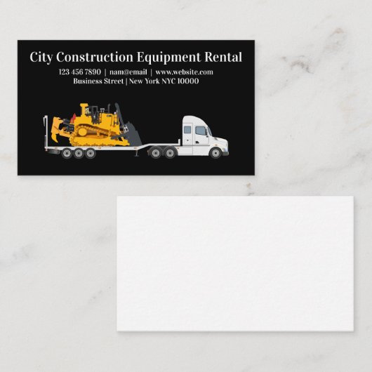 建築機器レンタル名刺 名刺 (正面/裏面)