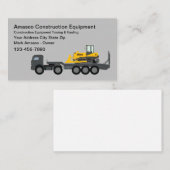 建築機器レンタル牽引 名刺 (正面/裏面)