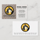 建築機械のロゴ | スチール 名刺 (正面/裏面)