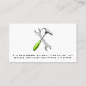 建築機械 | ブルドーザー 名刺 (裏面)