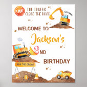 建築歓迎パーティーサイン男の子パーティーポスター ポスター (正面)