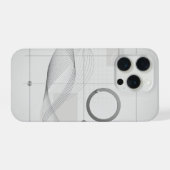建築波ラインアートグリッド iPhoneケース (裏面横)