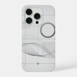建築波ラインアートグリッド iPhone 15 PROケース