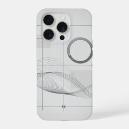 建築波ラインアートグリッド iPhone 15 PROケース