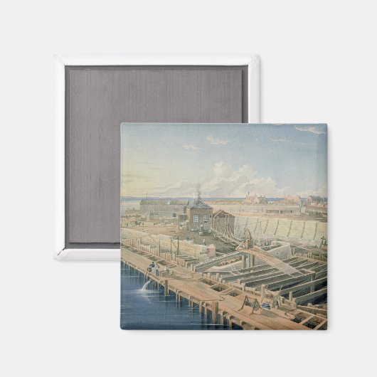 建築波止場 マグネット (正面/裏面)