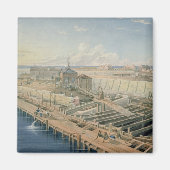 建築波止場 マグネット (正面)