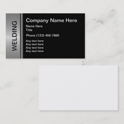 建築溶接名刺 名刺 (正面/裏面)