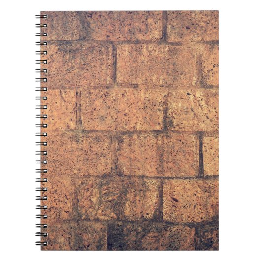 建築煉瓦の壁石工品 ノートブック (正面)