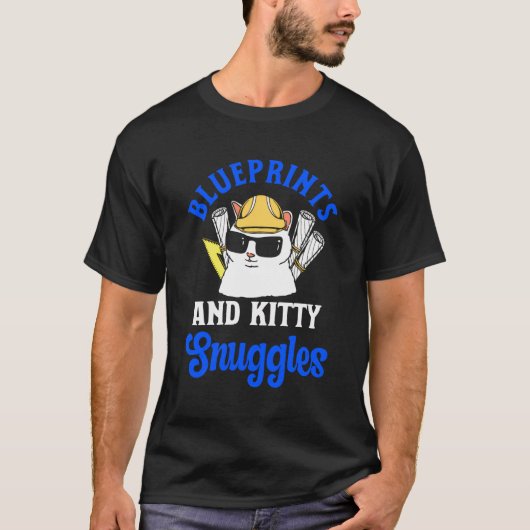 建築猫好きアーキテクチャエンジニアかわいいA Tシャツ (正面)