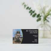 建築現場のセメントのトラック 名刺 (スタンド正面)