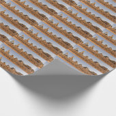 建築現場のトラクター ラッピングペーパー (角)