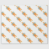 建築現場の幸せな建築者。 グラフィック・デザイン ラッピングペーパー (フラット)