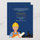 建築現場の建築士 招待状 (正面/裏面)