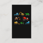 建築現場車用掘削機フォークリフト 名刺 (正面)