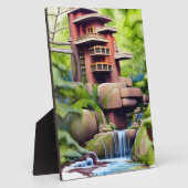 建築用ツリーハウスデジタルアートテーブルトップ フォトプラーク (側面)