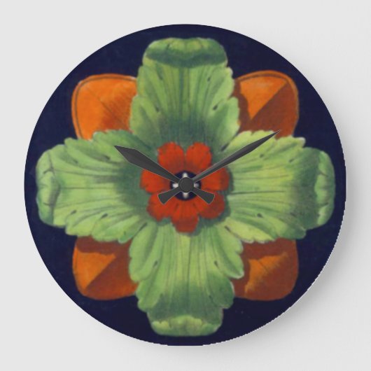 建築用ロゼットNo. 4 ラージ壁時計 (正面)